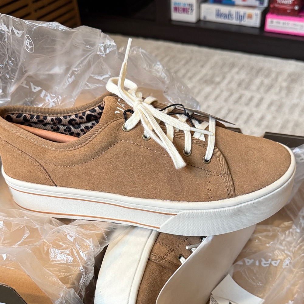 Ariat Women's Skylar Tan Suede Sneakers